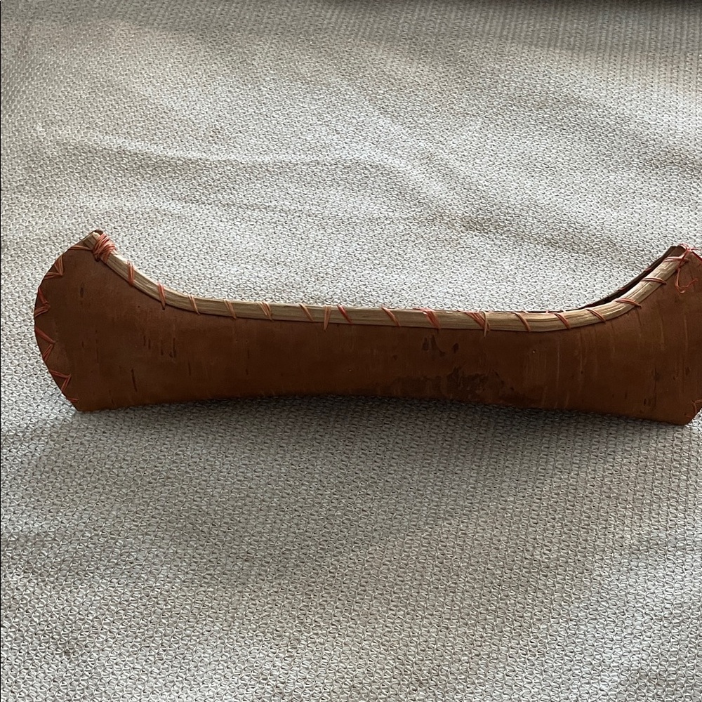 Handcrafted Wooden Canoe Decor